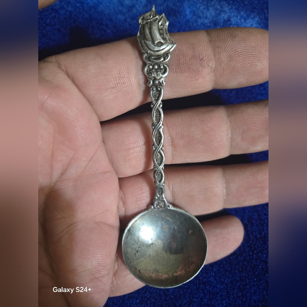 Vintage Sterling Silver 800 Spoon